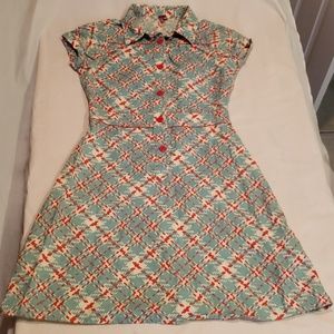 Blue and red pin up dress by H&M